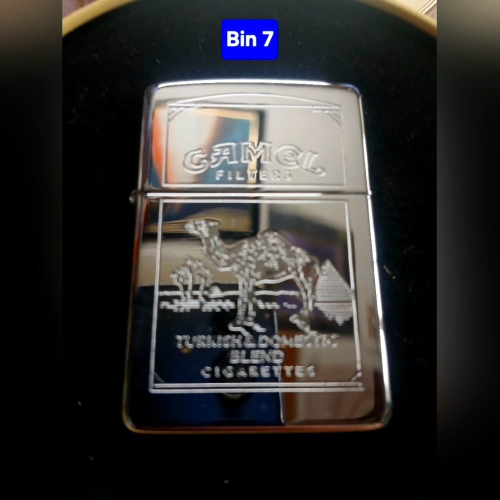 Camel Filters Silver Chrome Zippo Type Lighter - Never Used Camel Logo